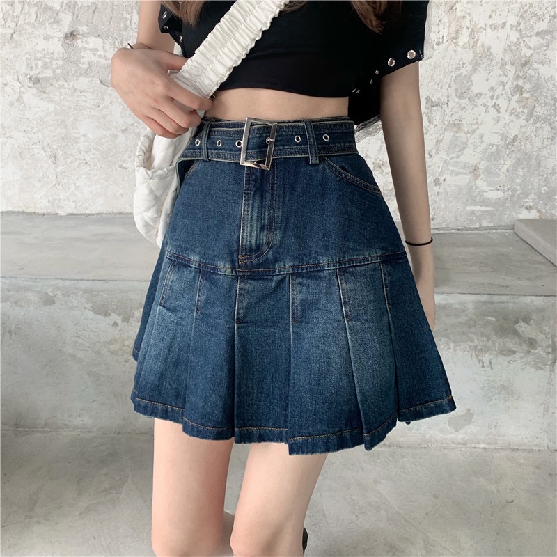 Chân Váy Jeans Chữ A Thời Trang Dành Cho Nữ