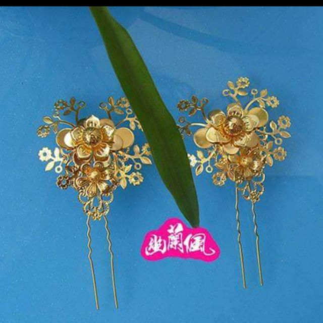 Đôi trâm hoa cổ trang