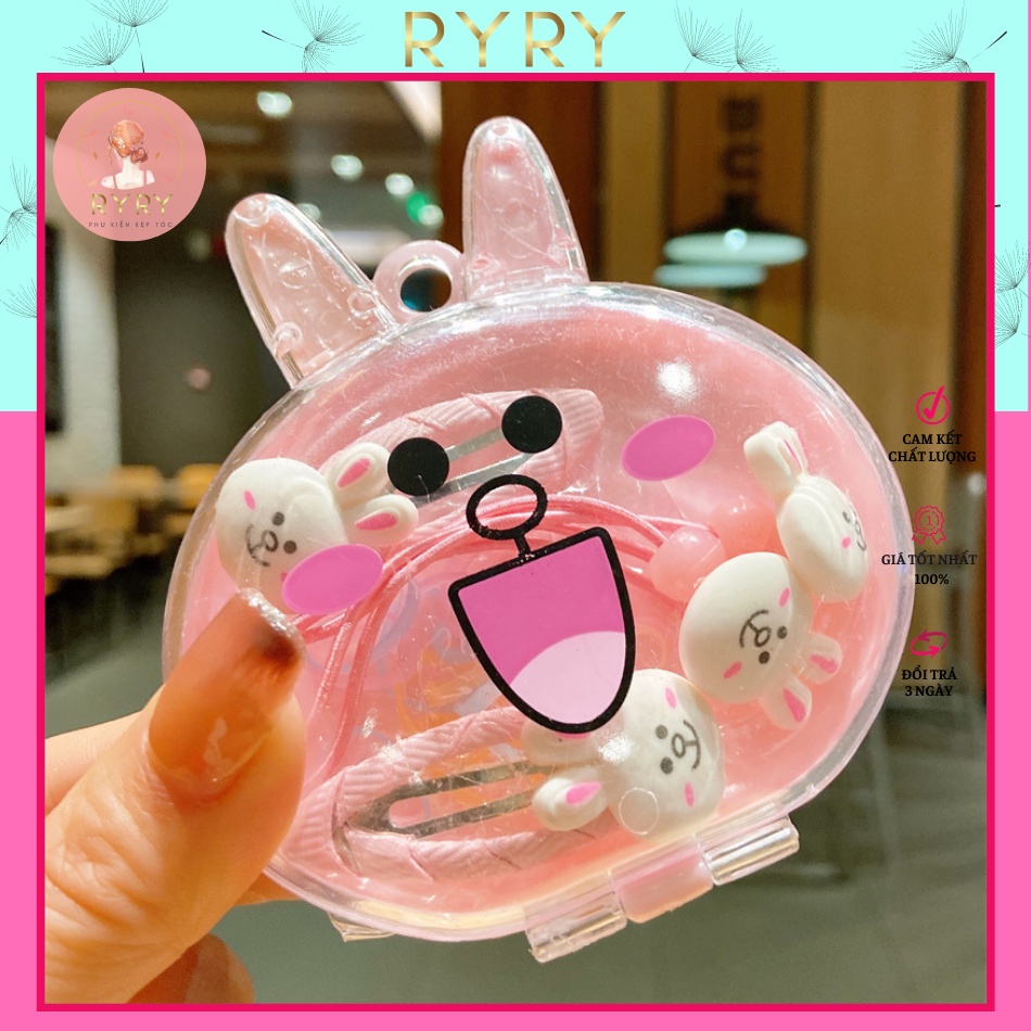 Set kẹp tóc hình tai mèo dễ thương cho bé