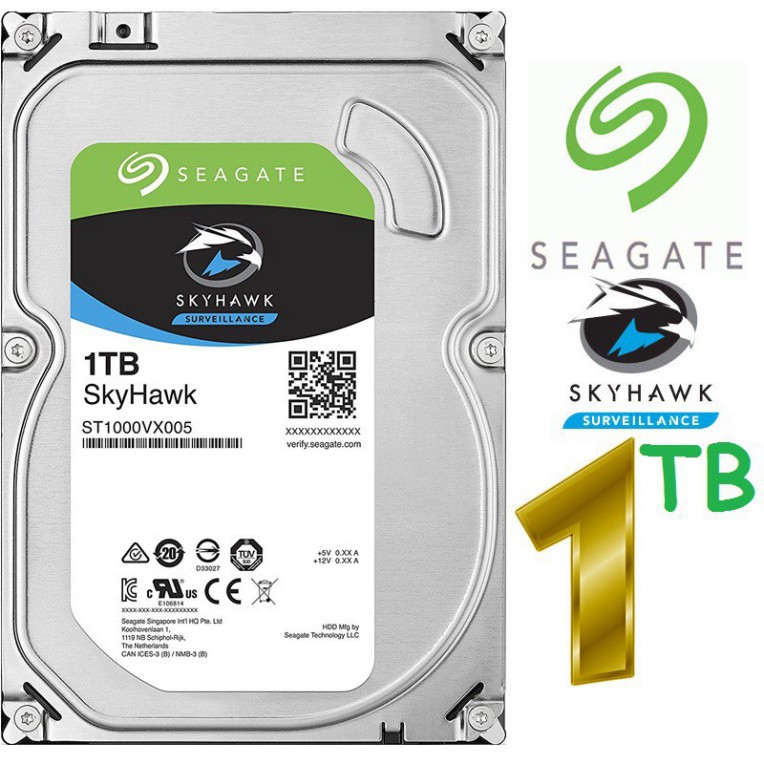 {Giá Lẻ=Giá Sỉ} Ổ cứng HDD Seagate Skyhawk 1TB