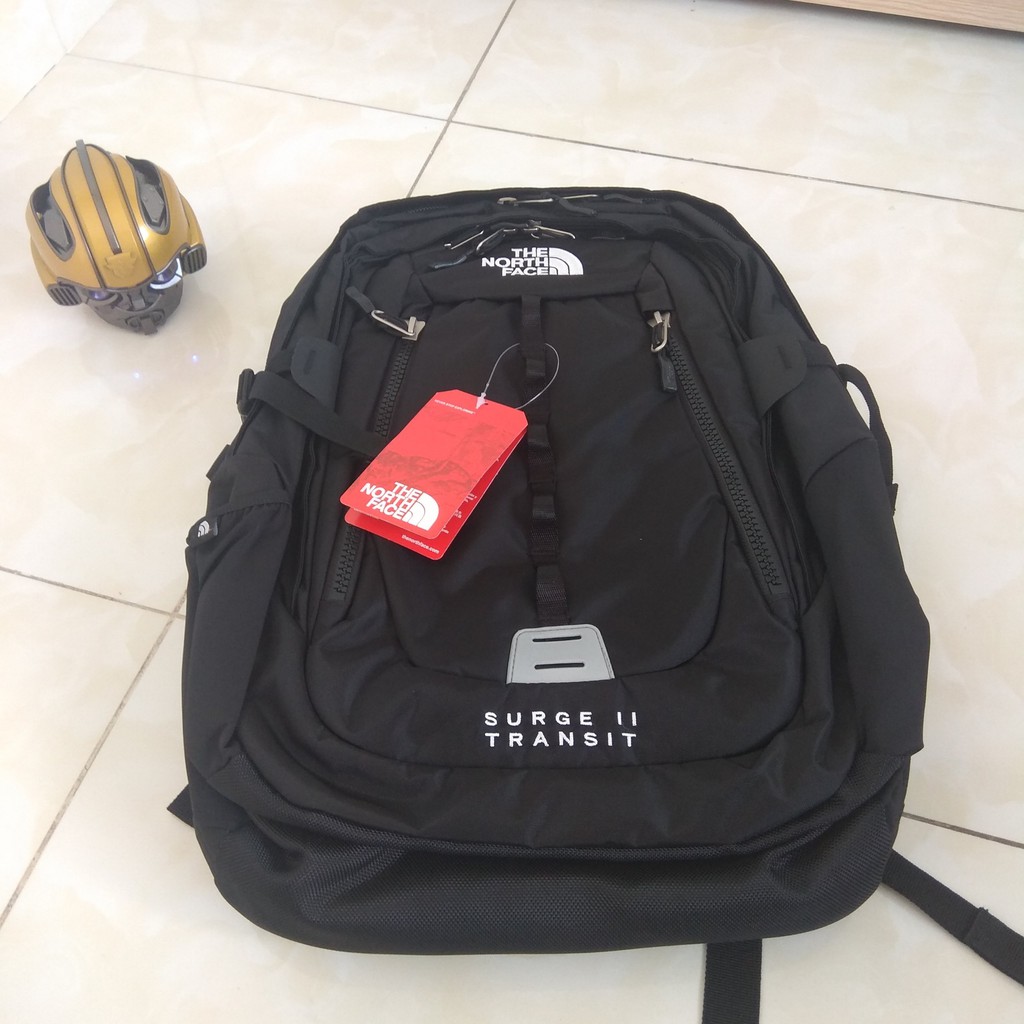 Balo The North Face Surge II Transit Black Backpack