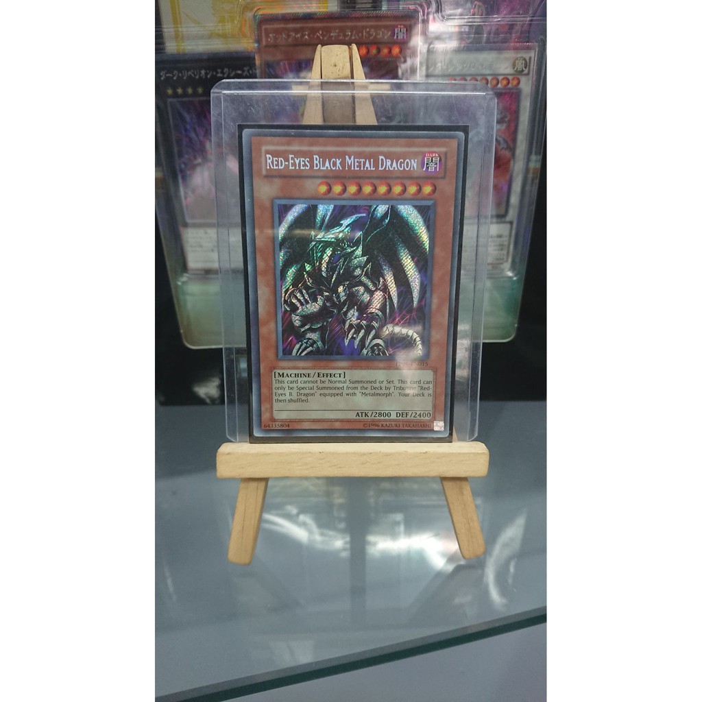 [ Dưa Hấu Yugioh ] Lá bài thẻ bài Red Eyes Black Metal Dragon - Secret Rare - Tặng bọc bài nhựa bảo quản