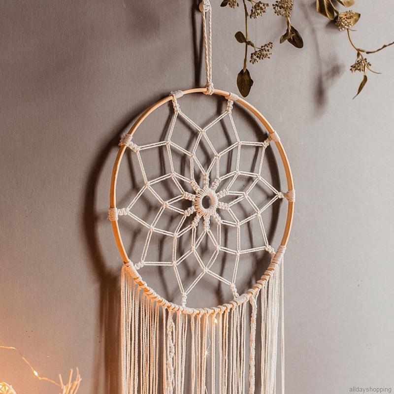 Thảm Treo Tường Dệt Cotton Thủ Công Phong Cách Bohemian Độc Đáo