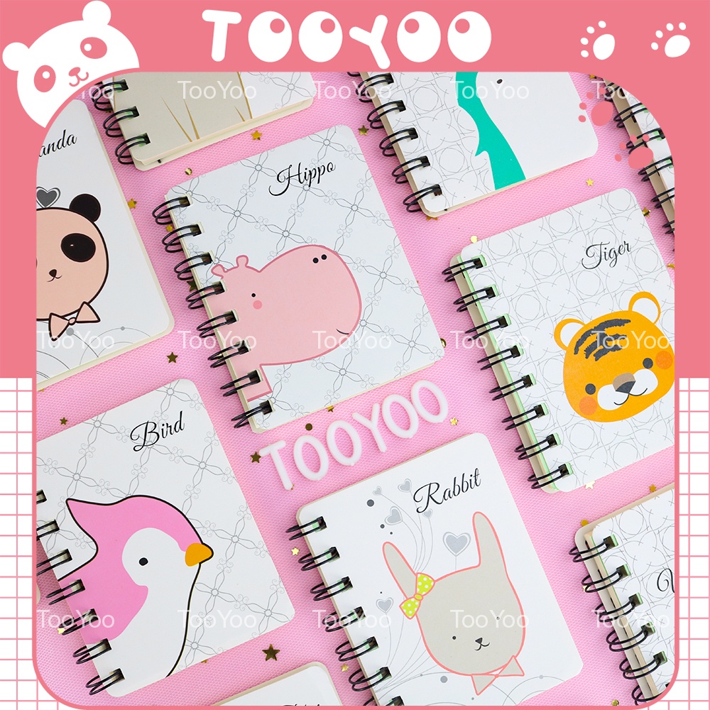 Sổ tay lò xo ghi chú, công thức, từ vựng bỏ túi dễ thương cute TooYoo TY0056