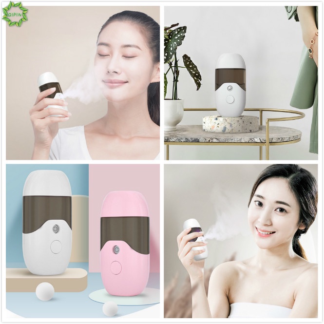 Cod Qipin Portable 50ml Face Moisturizing Mist Spray Machine USB Nano Office Home Facial Humidifier Instrument