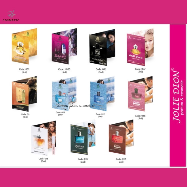 Nước hoa nữ mini chính hãng thơm lâu,hương quyến rũ  - Singapore CoCo - Jolie Dion"EDP" 5ml