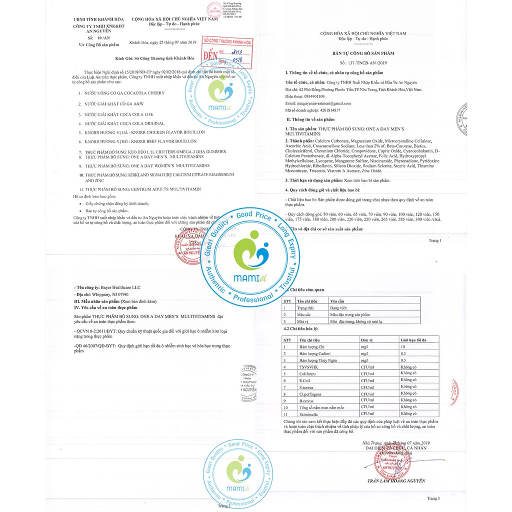 Vitamin tổng hợp (300v) tăng sinh lực, miễn dịch cho nam/nữ giới dưới 50 tuổi One A Day Men's/Women's Multivitamin, USA | BigBuy360 - bigbuy360.vn