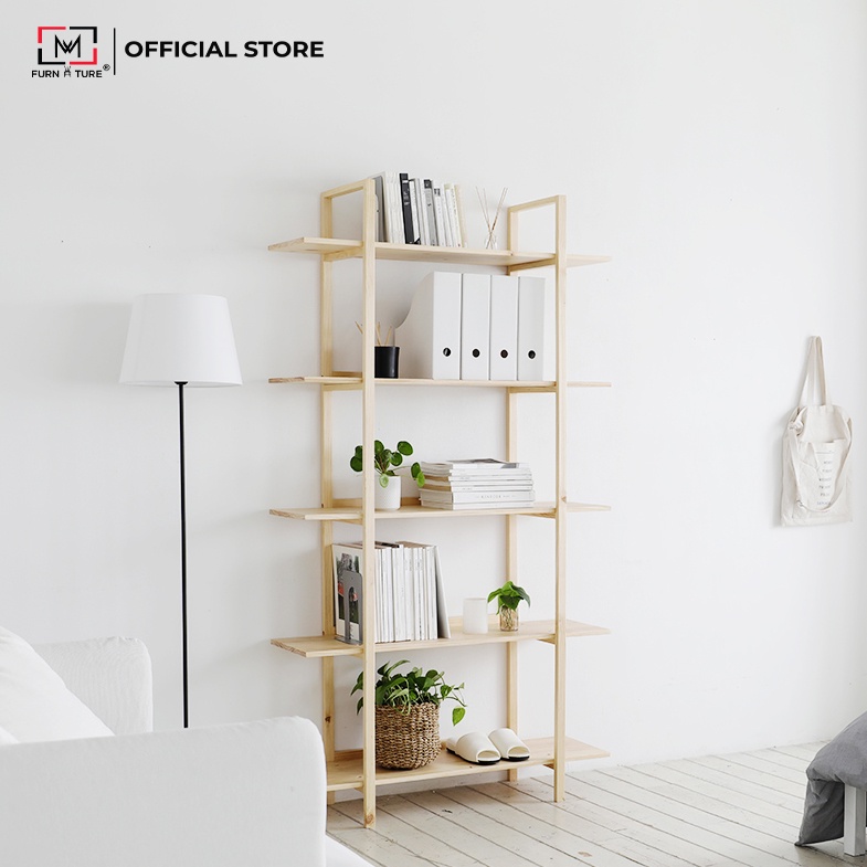 Nowship hcm - Kệ sách trang trí đa năng Hàn Quốc 345 tầng nhiều màu - B bookshelf - thương hiệu MW FURNITURE