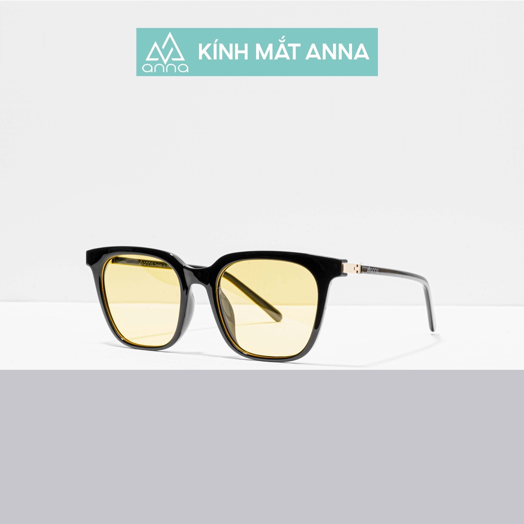 Kính mát nam nữ thời trang ANNA dáng vuông gọng nhựa mắt râm chống tia UV RCT104