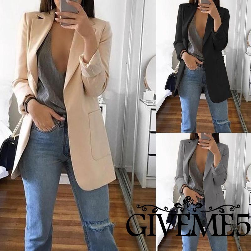 Áo khoác mỏng cổ chữ V thời trang xinh xắn cho nữ