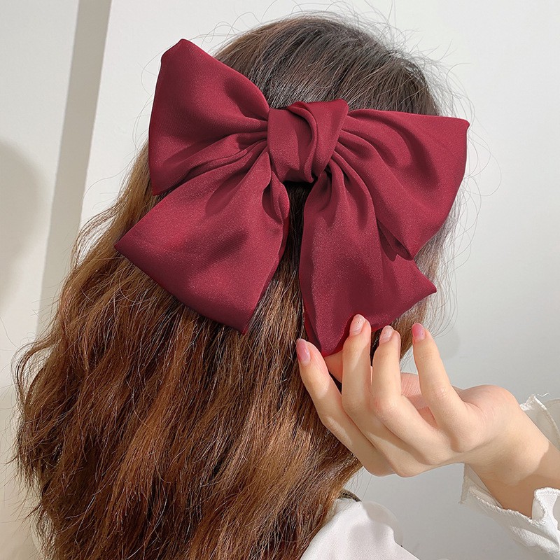 Kẹp tóc nữ nơ lớn kiểu Hàn Quốc