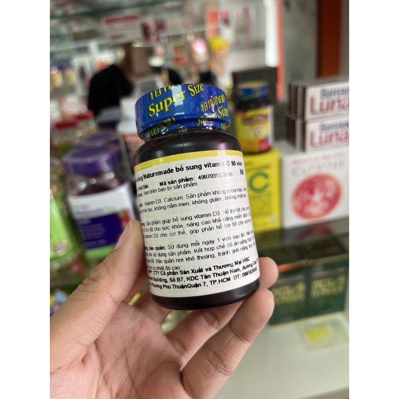 vitamin D 90 viên Nature Made Nhật