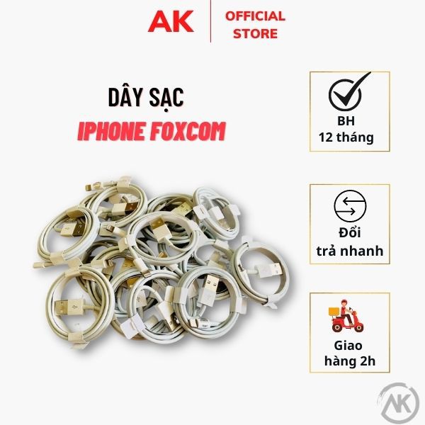 Cáp sạc iPhone  Free Ship  Dây sạc Lightning dành cho iPhone 5 đến Xs Max - A80