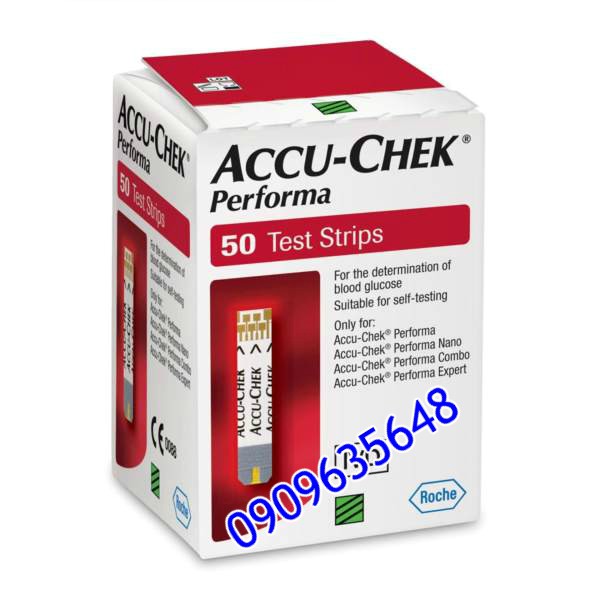 Que thử đường huyết Accuchek performa 50 ( date 12/22)