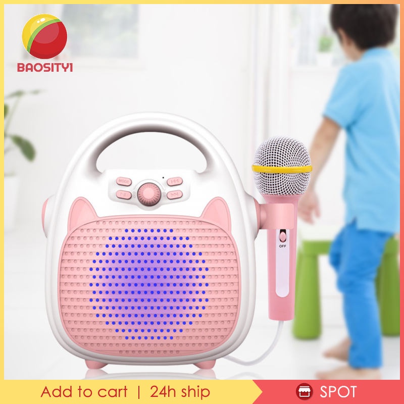 [Baosity1] Loa Bluetooth Hát Karaoke Với 1 Micro Đồ Chơi Di Động Thích Hợp Làm Quà Tặng Sinh Nhật / Lễ