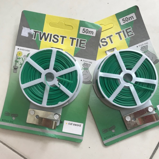 Cuộn dây kẽm bọc nhựa cố định hoa Lan- cuốn 50 mét