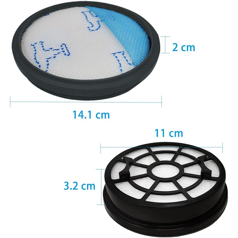 Set 4 Bộ Lọc HEPA Cho Máy Hút Bụi Rowenta RO2910EA RO2913EA RO2915EA RO2933EA RO2957EA RO2981EA