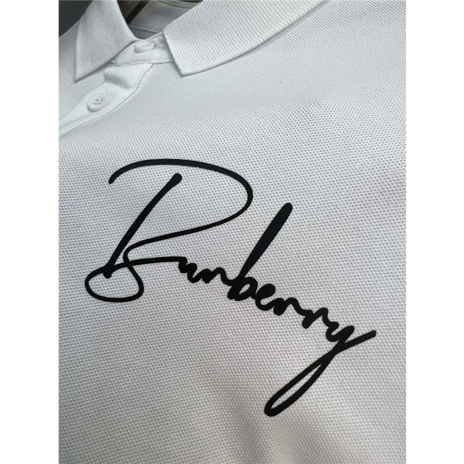 Áo Thun POLO cotton In Chữ Burberr 2022 Size S-4XL