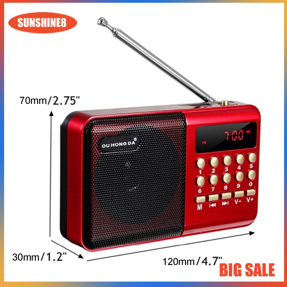 Máy nghe nhạc MP3 kỹ thuật số hỗ trợ thẻ nhớ TF KK11 cho người già