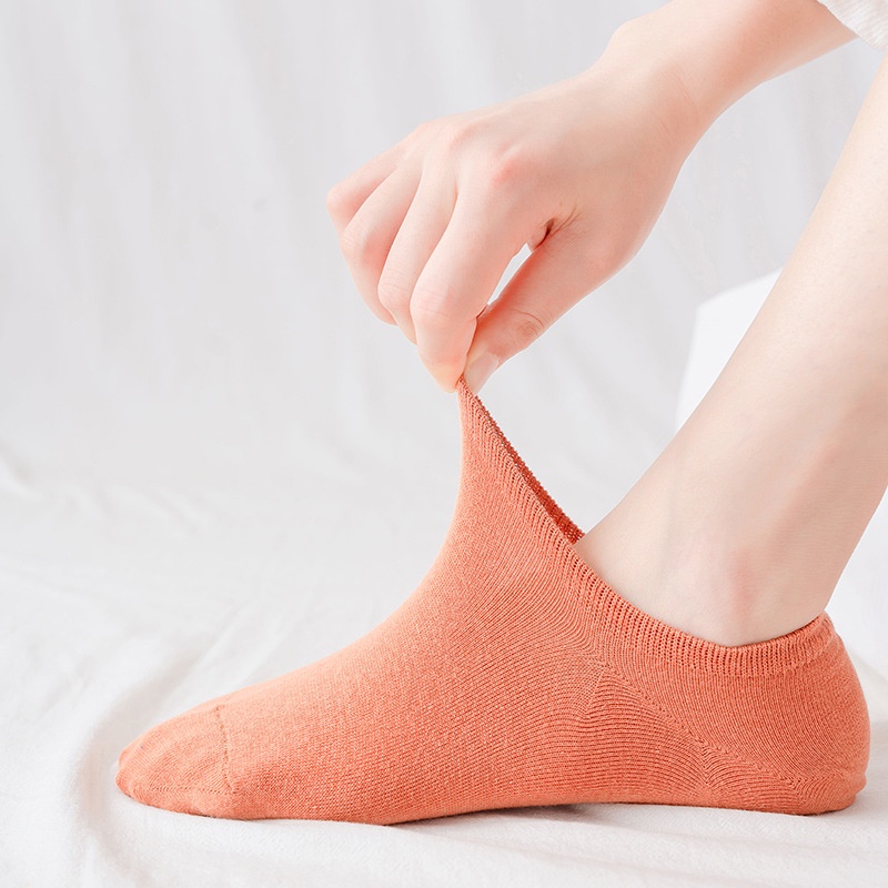 Tất Vớ Nữ Cổ Ngắn Basic, Cotton Co Giãn, Trơn Unisex Nhiều Màu Thoáng Khí Chống Hôi Chân Xuất Nhật - Misushop