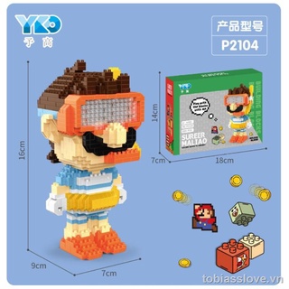 Mario diving chef model building toy