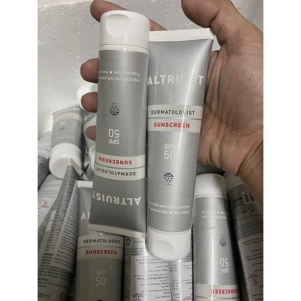 Kem chống nắng Altruist Dermatologist Sunscreen SPF50 (100ml), SPF30 (200ml)