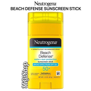 [Hàng Mỹ] Sáp Chống Nắng Đi Biển Dạng Lăn Neutrogena Beach Defense Sunscreen Stick SPF50+ 42g