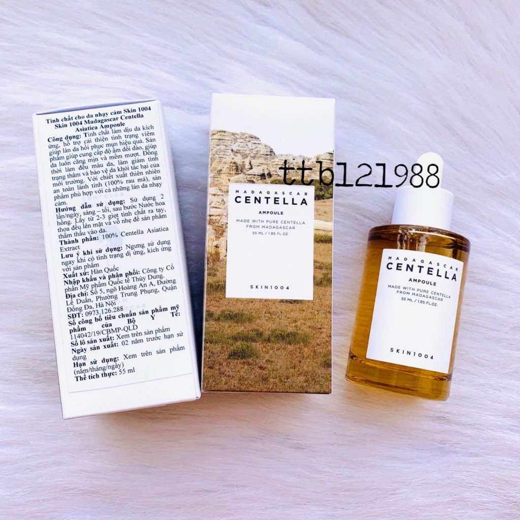 < tem phụ >Tinh Chất Serum Rau Má Madagascar Skin1004 100Ml + 55Ml + Hyalu Cica 50Ml Dành Cho Da Mụn Nhạy Cảm | BigBuy360 - bigbuy360.vn