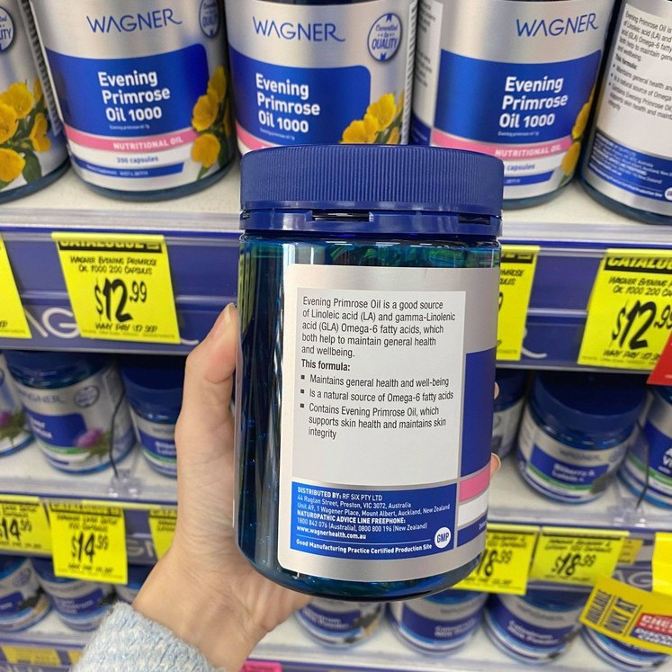 Tinh dầu hoa anh thảo [Úc] Wagner Evening Primrose Oil 1000 [Chính hãng] | BigBuy360 - bigbuy360.vn