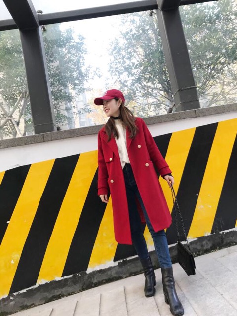 (sẵn )Áo khoác dạ cao cấp ( ảnh thật)