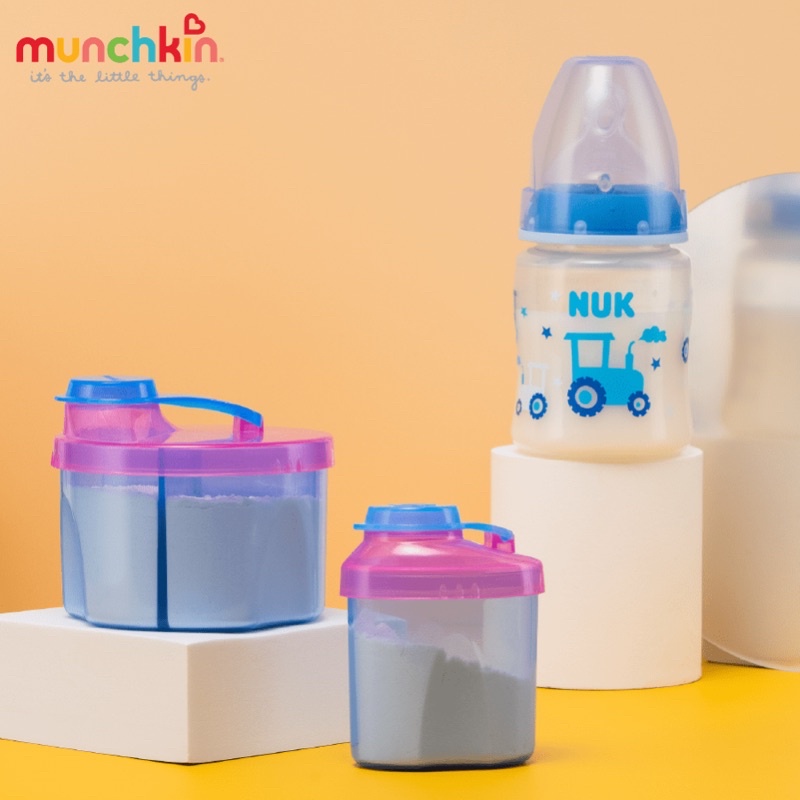 Bộ 2 hộp chia sữa Munchkin chính hãng hộp đựng sữa cho bé khi ra ngoài