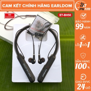 🛑CHÍNH HÃNG EARLDOM🛑Tai Nghe Đeo Cổ Bluetooth Thể Thao Earldom BH50 Có Màn Hình LED Hiện Dung Lượng Pin Hỗ trợ Thẻ nhớ