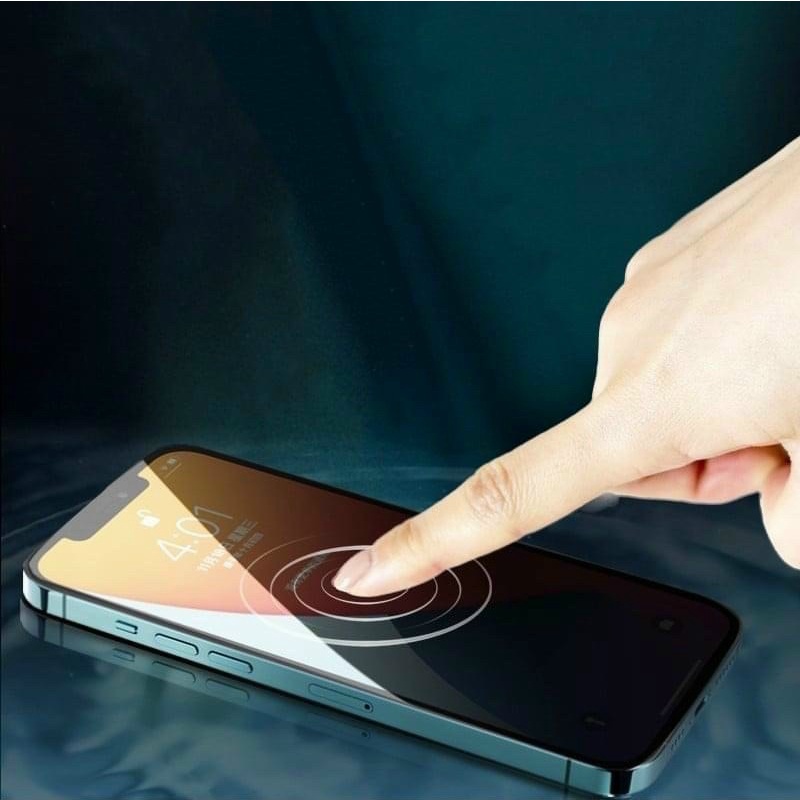 Siêu Kính Cường Lực Wiwu iPrivacy chống nhìn trộm dành cho Smart Phone13 , 14 Pro Max , 14 Plus , Kèm Khung Trợ Dán
