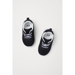 Giày thể thao sneaker đen bé trai size 22 EU HM H&M_hàng chính hãng Anh