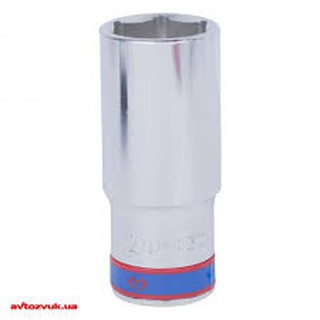Đầu tuýp trắng dài 1/2 inch 6 cạnh 25mm kingtony 423525m