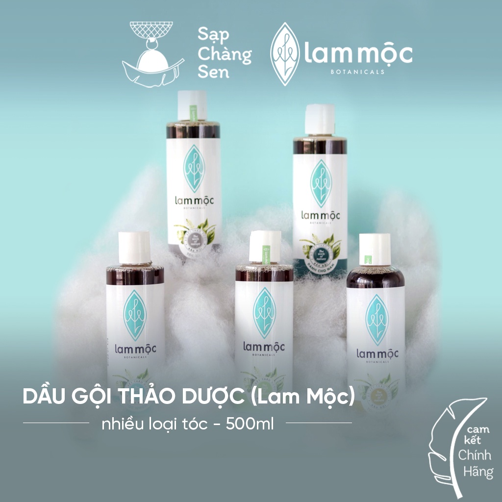 Dầu gội thảo dược (Lam Mộc) | tóc khô, thường, nhờn, nhuộm, nam