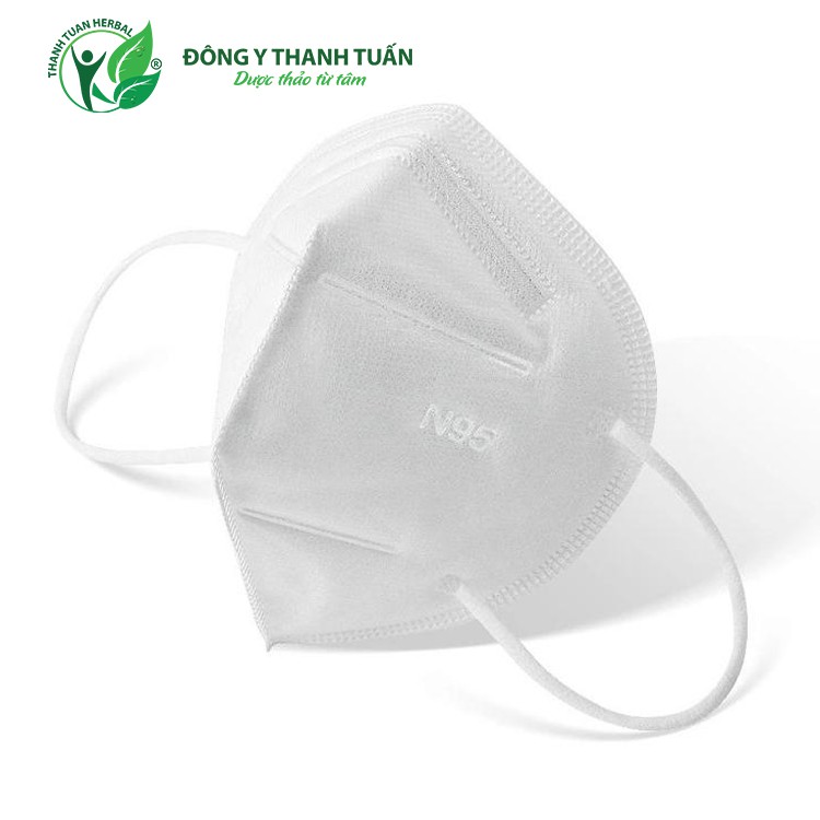 [Sẵn hàng] Khẩu trang N95 - 5 lớp chống bụi mịn, lọc vi khuẩn PM2.5 màu trắng - Hộp 20 cái