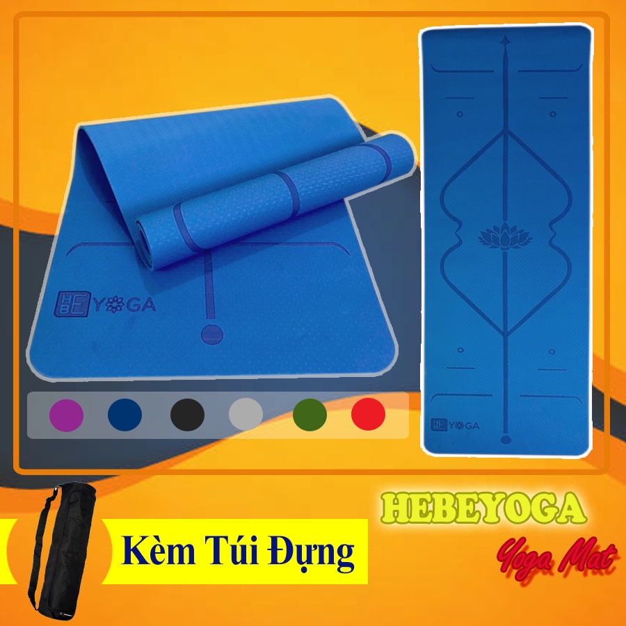 Thảm Tập Yoga Hebeyoga Zera Mat Tpe 6mm 2 Lớp Cao Cấp