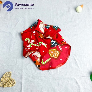 Áo sơ mi noel cho thú cưng, áo cho chó mèo