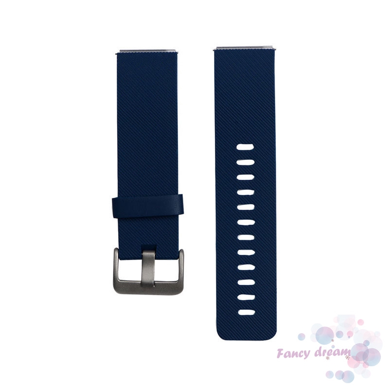 Dây Đeo Thay Thế Chất Liệu Silicon Thiết Kế Sọc Gân Thời Trang Cho Fitbit Blaze