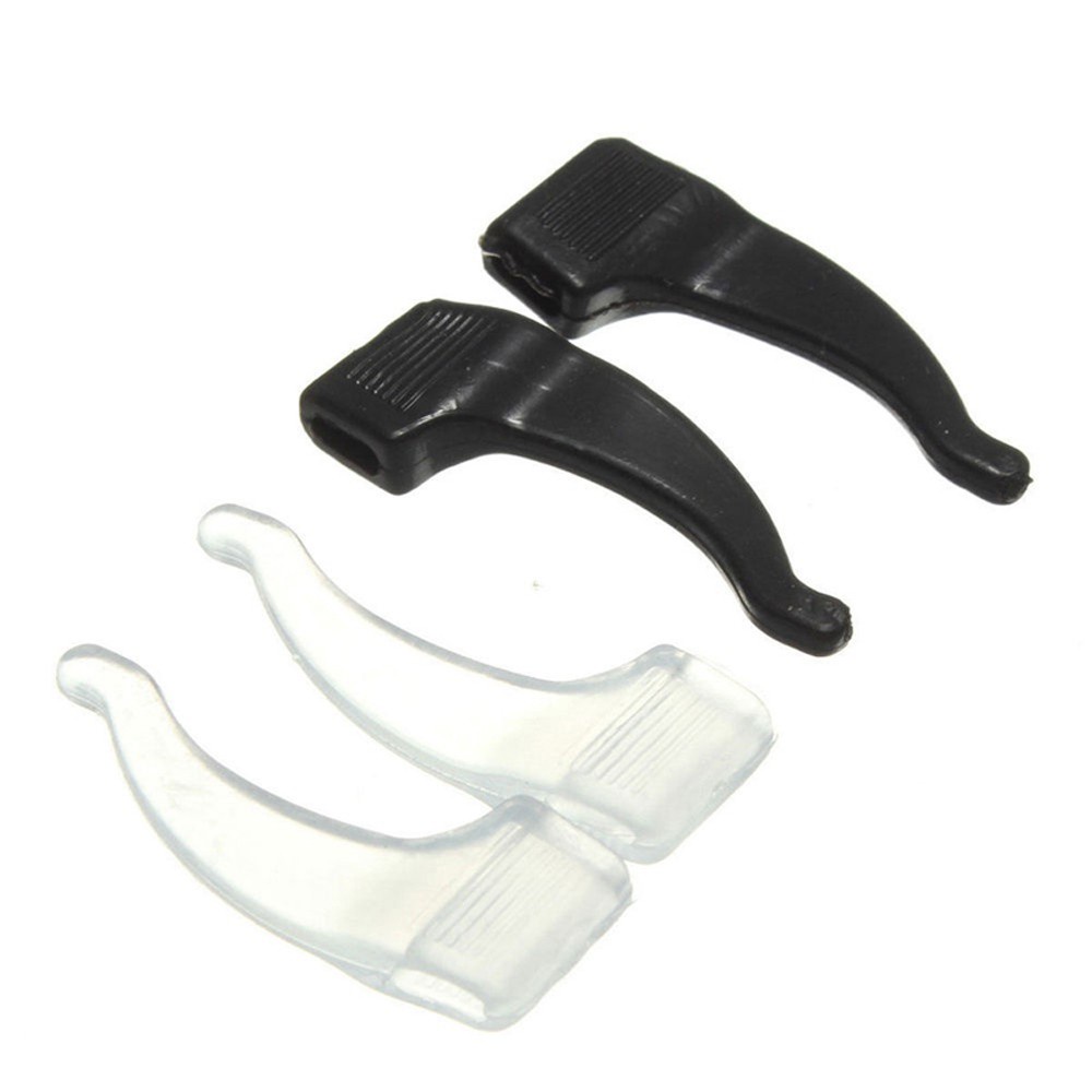 Set 2 cặp miếng đệm chặn càng mắt kính bằng silicone chống trượt hình móc câu cho mắt kính các loại