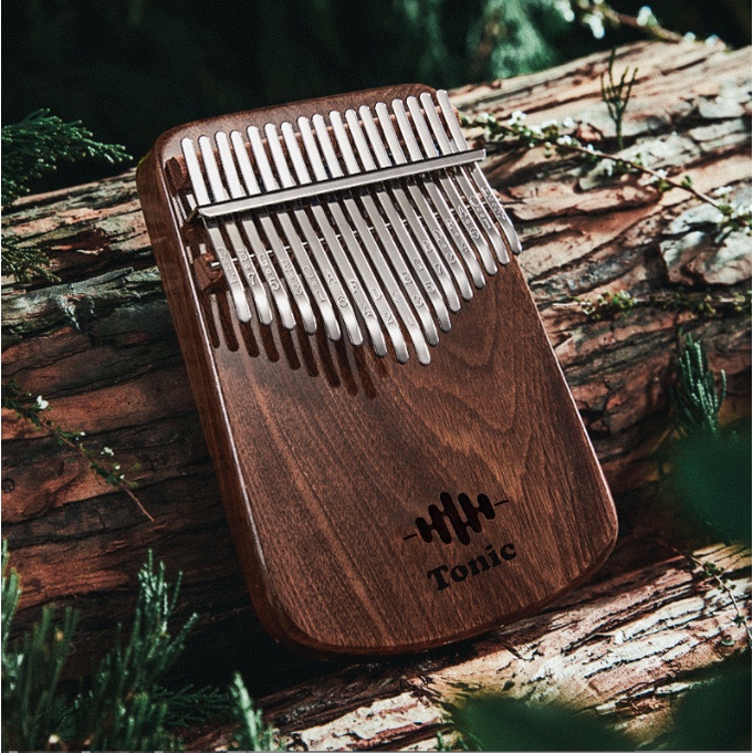 [ Tặng 6 loại phụ kiện] Đàn kalimba gỗ Walnut 21 phím Tonic WTP001- Hàng chính hãng