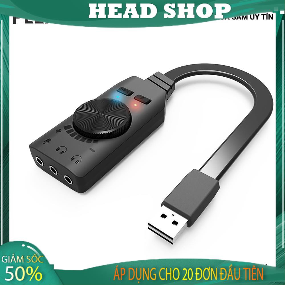 Sound card âm thanh 7.1 cho máy tính PC chuyên game Plextone GS3 HEAD SHOP