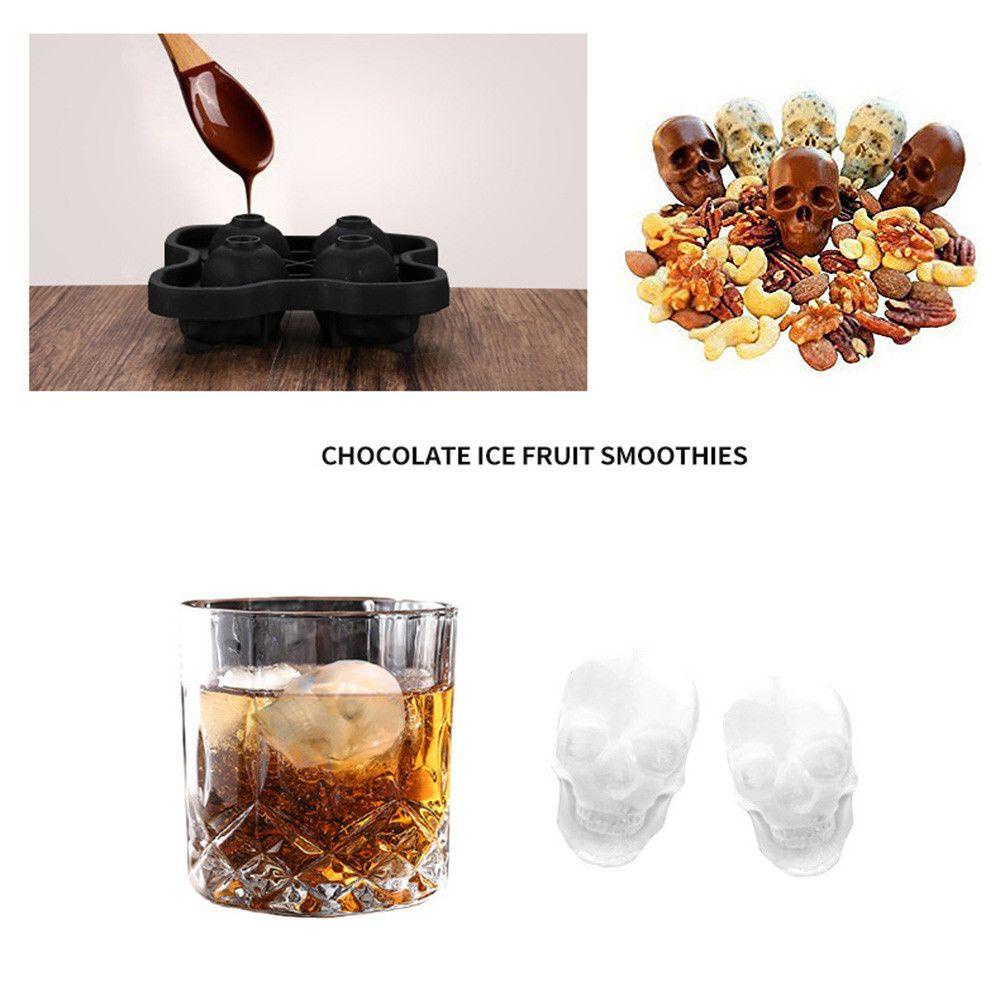 Jane Khuôn Làm Kem Que Hình Đầu Lâu Có Thể Tái Sử Dụng Làm Quà Tặng Giáng Sinh