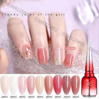 SET Sơn gel AS THẠCH MỚI mã ABX 9 chai đỏ nhọn 15ml siêu HOT siêu xịn