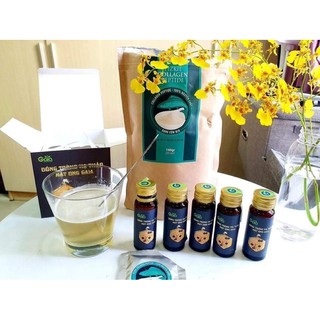 Combo 1 hộp Đông trùng hạ thảo mật ong Gaia và 1 gói Collagen Pizkie