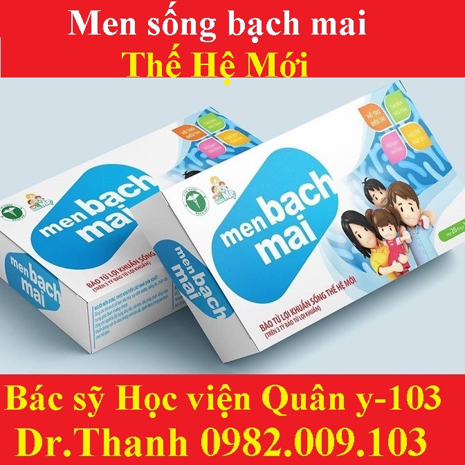 Men sống bạch mai thế hệ mới (dùng cho táo bón,tiêu chảy,kém ăn chậm lớn,men Gold vi sinh)