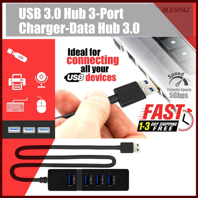 Bộ Chia 4 Cổng USB 3.0 Thiết Kế Nhỏ Gọn Tiện Dụng Cho Máy Tính / Máy Tính Để Bàn