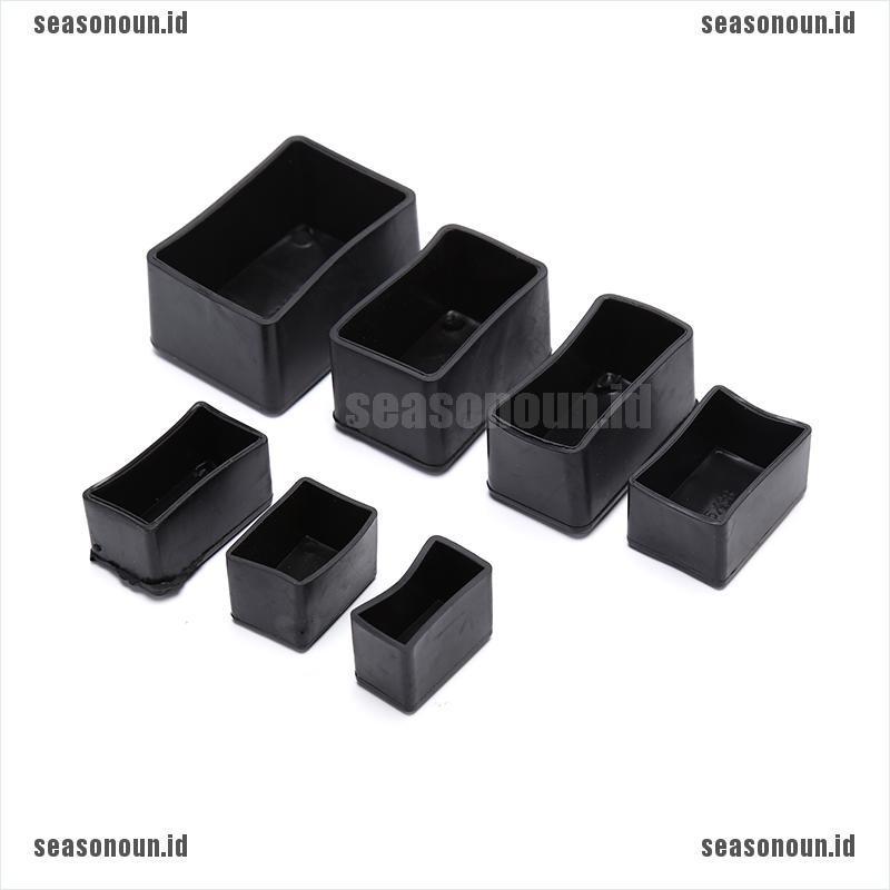 Set 8 nút bọc chân ghế bằng silicon hình chữ nhật