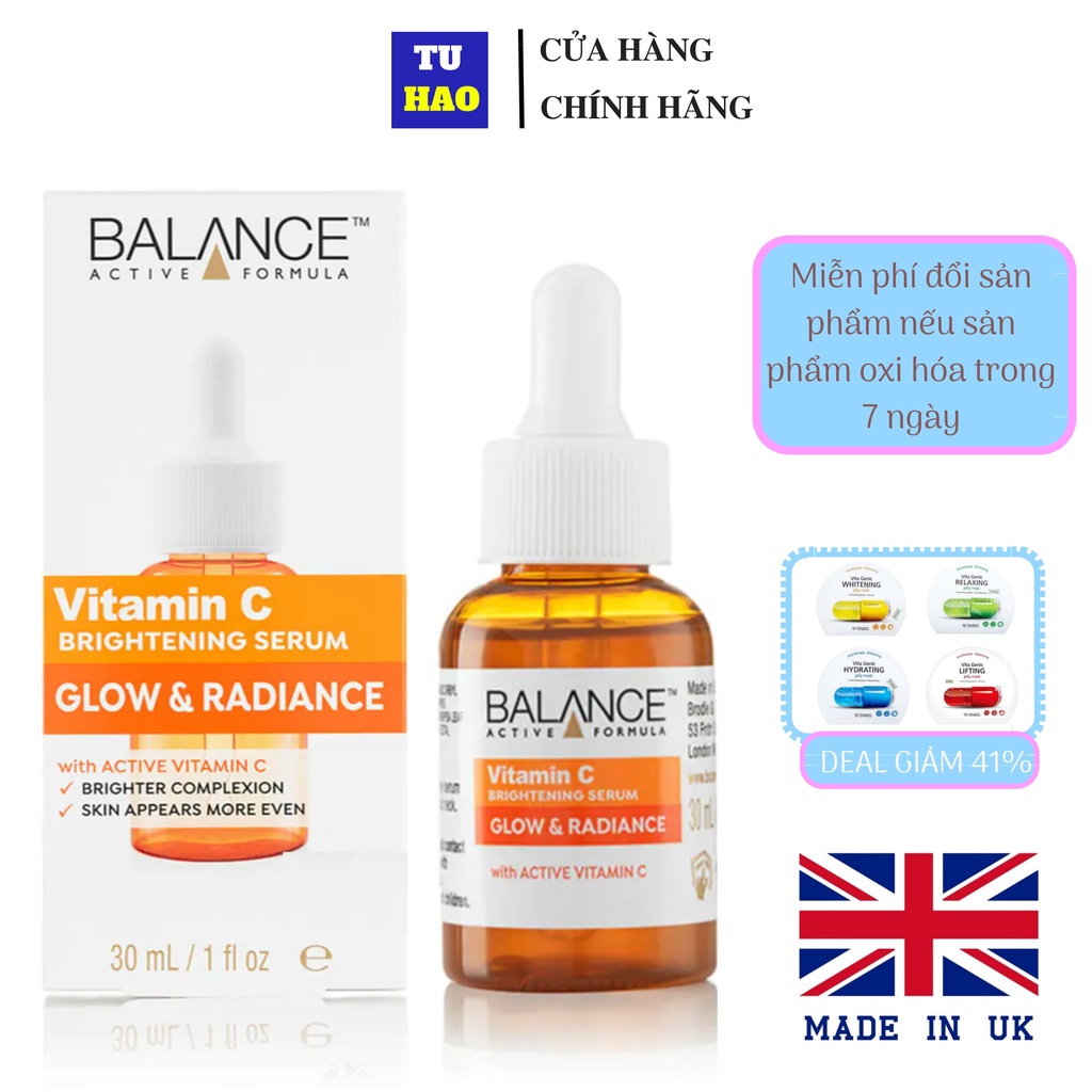 Serum Trắng Da, Mờ Thâm Balance Active Formula Vitamin C Brightening 30ml